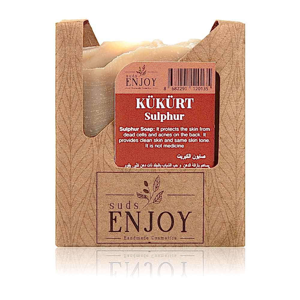Natural Sulfur Handmade Face, Hair And Body Soap
