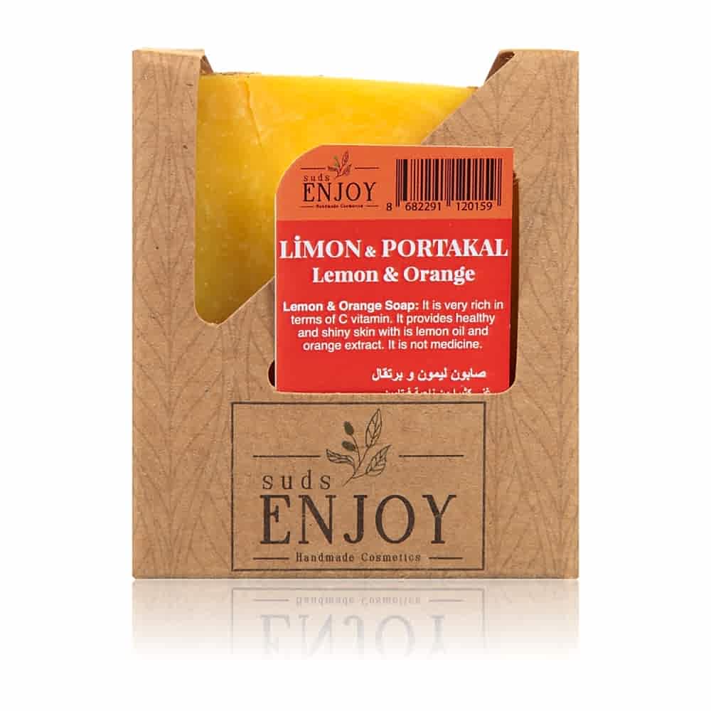 Doğal Limon & Portakal El Yapımı Yüz, Saç Ve Vücut Sabunu